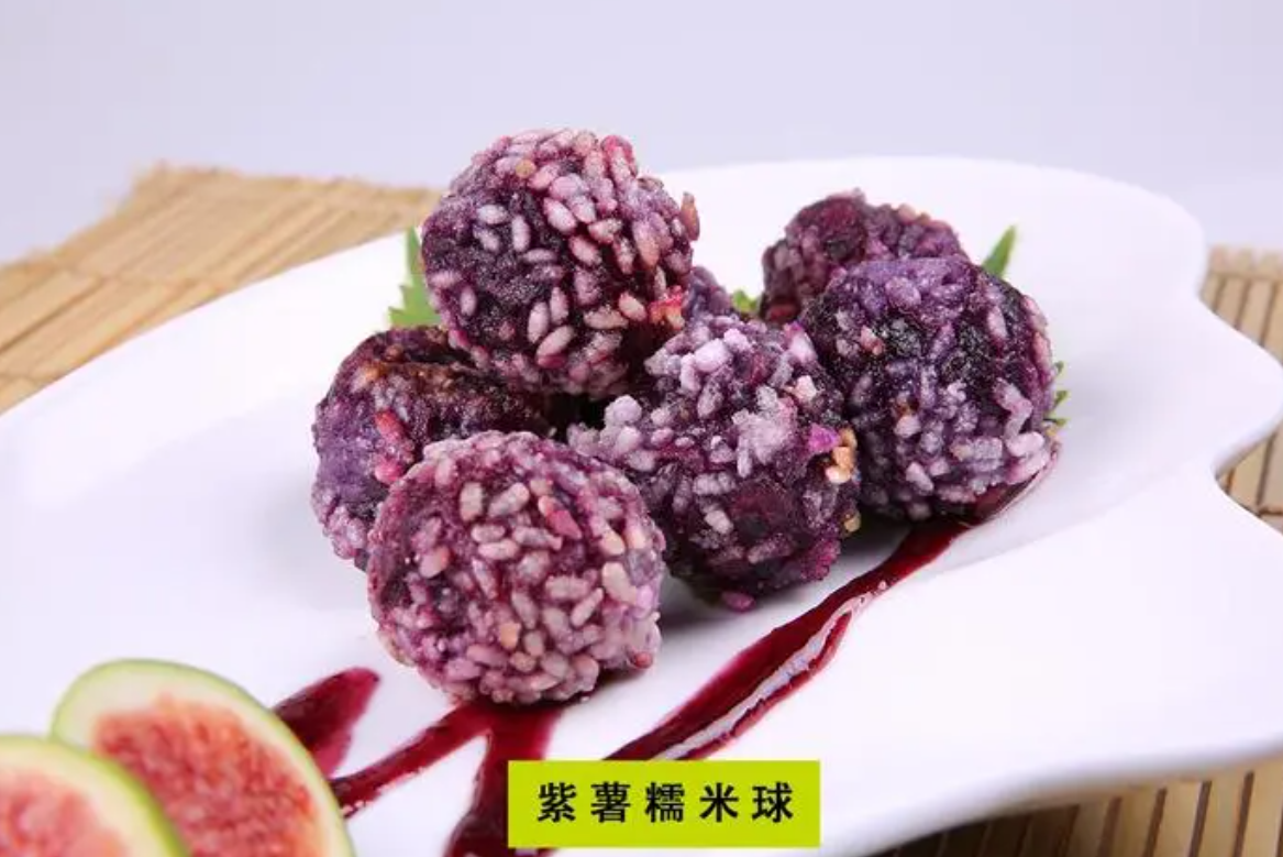 糯米紫薯球的做法(一道健康美味的家常甜品)